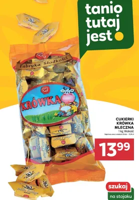 Cukierki Krówka mleczna promocja w Stokrotka