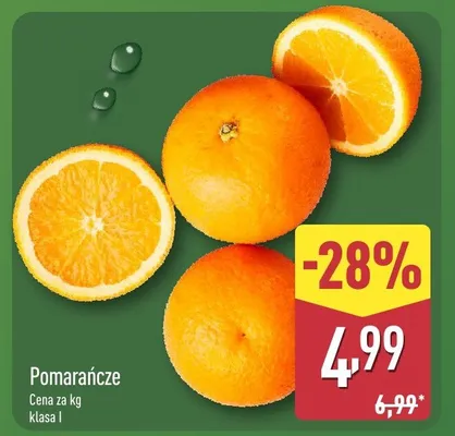 Pomarańcze promocja w Aldi