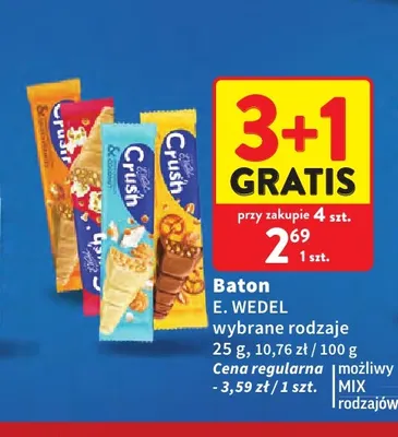 Baton Crush E.Wedel promocja w Intermarche