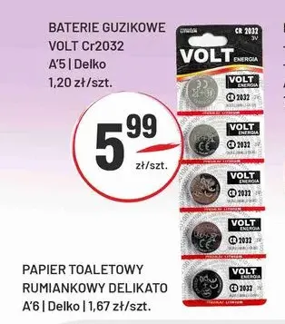 Baterie guzikowe CR2032 Volt promocja w Sedal