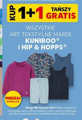 Art. tekstylne KUNIBOO i HIP & HOPPS Kaufland promocja w Kaufland