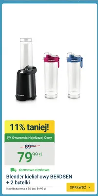 Blender kielichowy Berdsen + 2 butelki promocja w ERLI