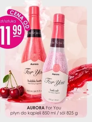 Płyn, sól do kąpieli Aurora promocja w Drogerie Jasmin