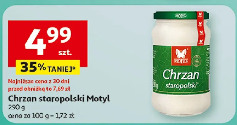 Chrzan staropolski Motyl promocja w Auchan