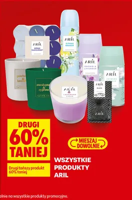 Wszystkie produkty Aril DRUGI -60% promocja w Biedronka