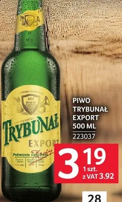 Piwo Trybunal Export 500 ml promocja w Selgros