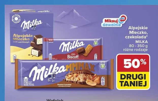 Czekolada Milka MMMAX Peanut Caramel promocja w Carrefour