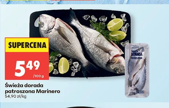 Świeża dorada patroszona Marinero promocja w Biedronka
