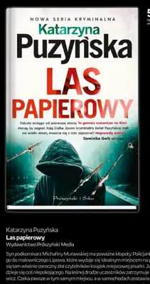 Książka Las papierowy Katarzyna Puzyńska promocja w Empik