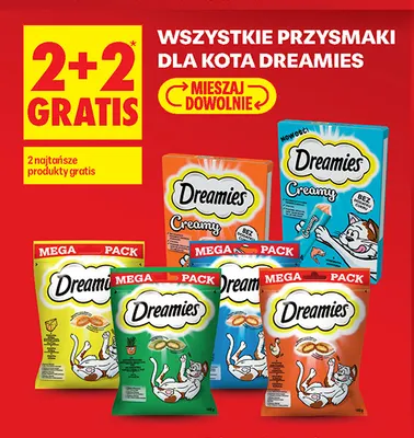 Przysmaki dla kota Dreamies promocja w Biedronka