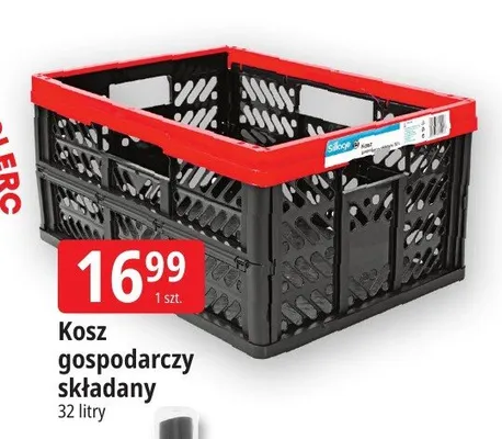 Kosz gospodarczy składany Sillage promocja w Leclerc