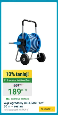 Wąż ogrodowy Cellfast 30 m promocja w ERLI