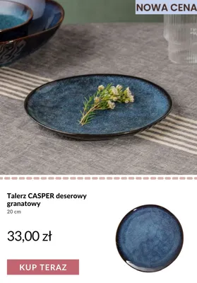 Talerz Casper deserowy granatowy 20 cm promocja w Homla