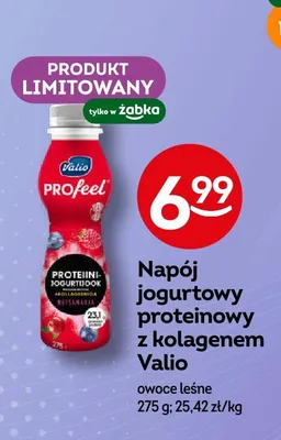 Napój jogurtowy proteinowy z kolagenem owoce leśne promocja w Żabka
