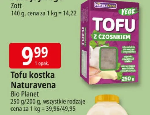 Tofu kostka Naturavena promocja w Leclerc