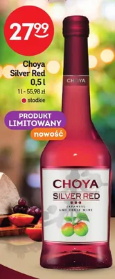 Wino Choya Silver Red promocja w Żabka