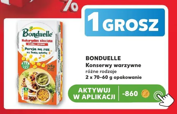 Konserwy warzywne Bonduelle Kukurydza złocista 2-pak 85g promocja w Kaufland