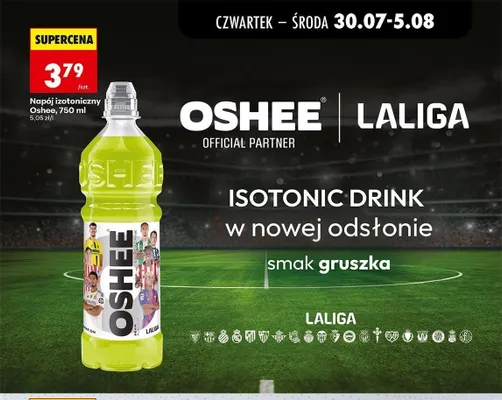 Napój izotoniczny Oshee gruszka promocja w Biedronka