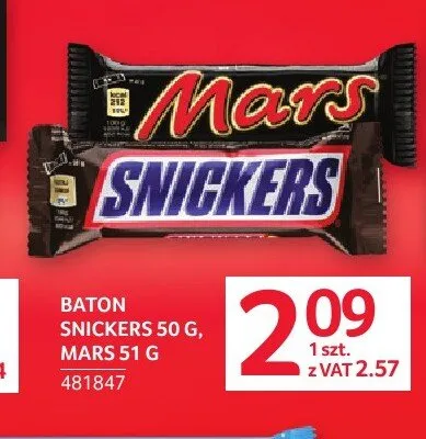 Baton Mars promocja w Selgros