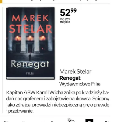 Książka Marek Stelar Renegat promocja w Empik