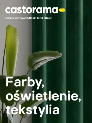 Farby, oświetlenie, tekstylia, strona 0 promocja w Castorama