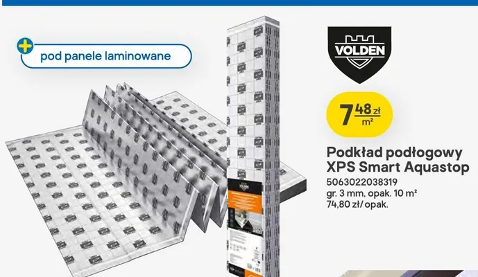 Podkład podłogowy Volden XPS Smart Aquastop promocja w Castorama