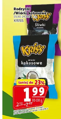 Śliwki suszone KRISS promocja w Prim Market