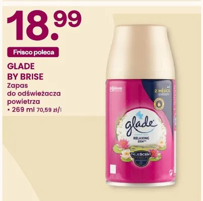 Zapas do odświeżacza snowy frosty air Glade by brise promocja w Frisco