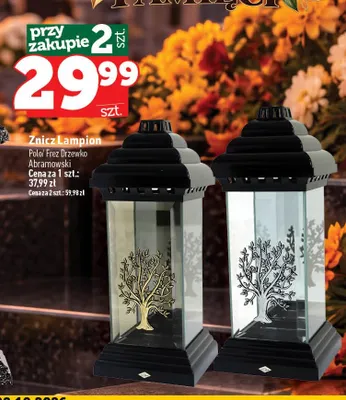Znicz lampion Frez Drzewko Abramowski promocja w TOPAZ