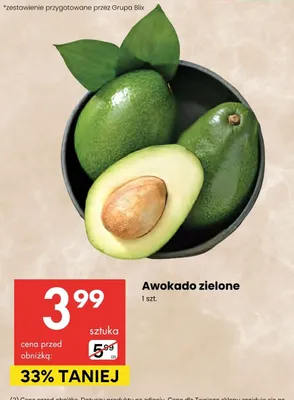 Awokado zielone promocja w Delikatesy Centrum