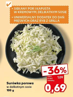 Surówka porowa w delikatnym sosie promocja w Kaufland