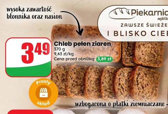 Chleb pełen ziaren promocja w Dino