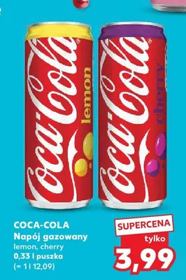 Napój gazowany Coca-Cola cherry promocja w Kaufland