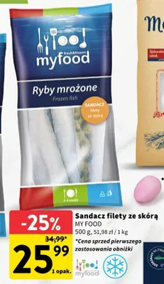 Sandacz filety ze skórą promocja w Intermarche