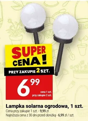 Lampka solarna ogrodowa promocja w Twój Market