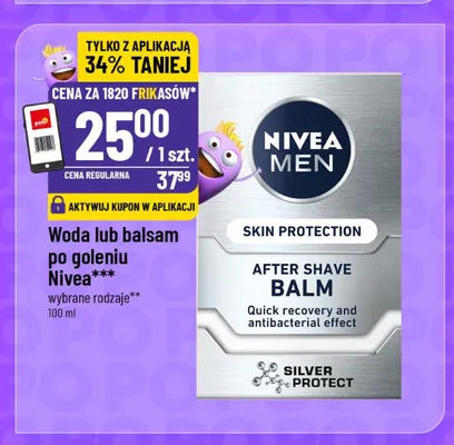 Woda po goleniu Nivea Men promocja w POLOmarket