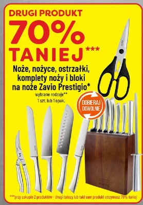 Noże, nożyce, ostrzałki, komplety noży i bloki na noże promocja w POLOmarket