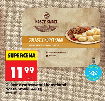 Gulasz z warzywami i kopytkami Nasze Smaki promocja w Biedronka