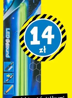 Miecz laserowy LED promocja w Tedi
