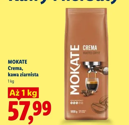 Kawa ziarnista Mokate Crema promocja w Lidl