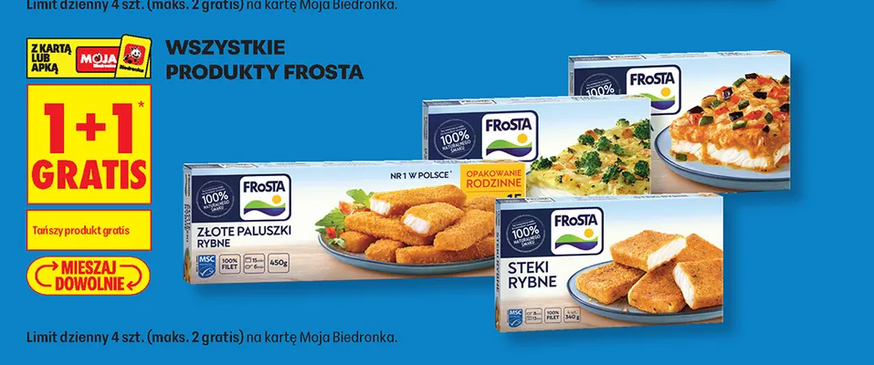 Steki rybne Frosta promocja w Biedronka