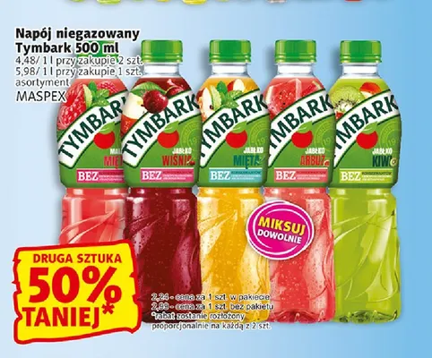Napój niegazowany Tymbark promocja w Prim Market