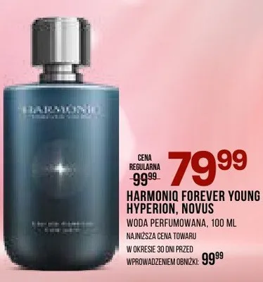 Perfumy Harmoniq Forever Young Hyperion, Novus woda perfumowana 100 ml promocja w Drogerie Natura