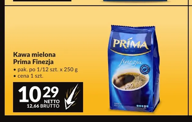 Kawa mielona Prima Finezja promocja w Makro
