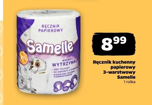 Ręcznik kuchenny papierowy Samelle promocja w Netto