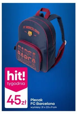 Plecak FC Barcelona promocja w Pepco