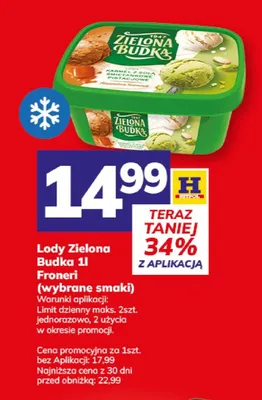 Lody Zielona Budka Fironeri wybrane smaki promocja w Hitpol