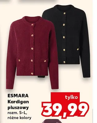 Kardigan pluszowy Esmara promocja w Kaufland