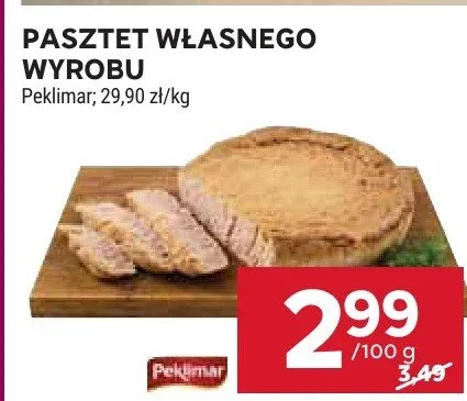 Pasztet własnego wyrobu Peklimar promocja w Stokrotka