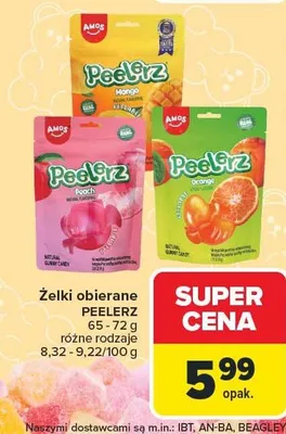 Żelki obierane Peelerz promocja w Carrefour